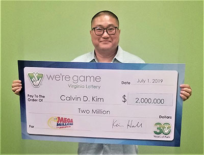 Virginia man keeps his cool after winning $2 million